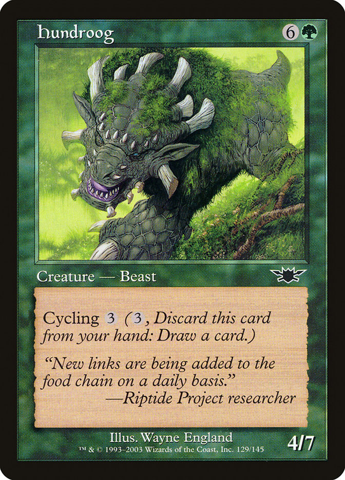 Hundroog [Legions] | Jomio and Rueliete's Cards and Comics