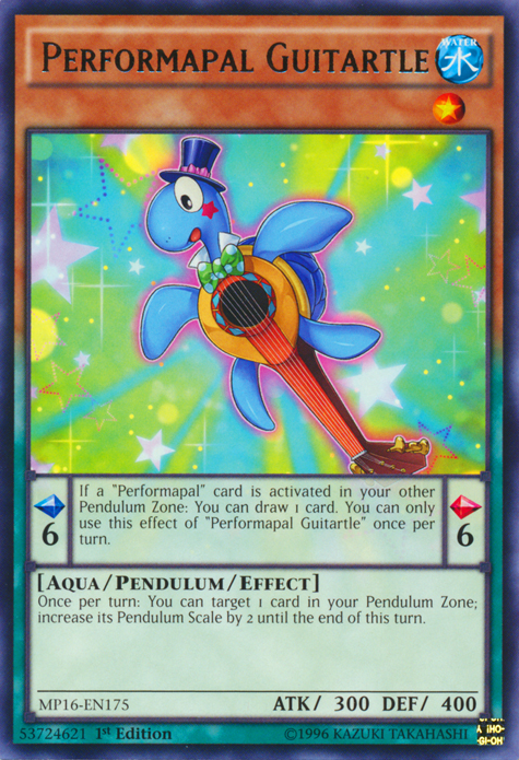 Performapal Guitartle [MP16-EN175] Rare | Jomio and Rueliete's Cards and Comics