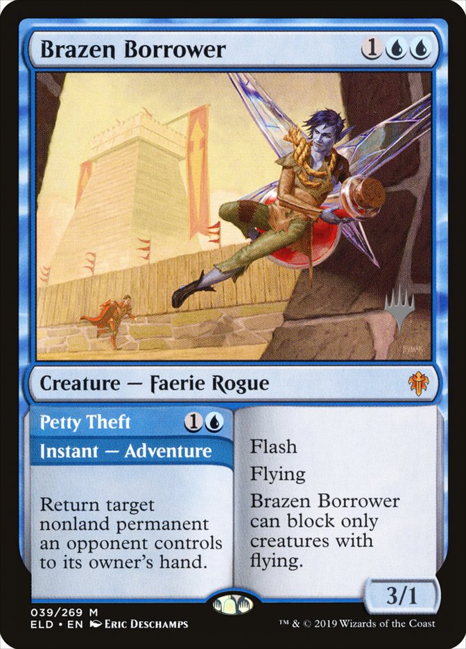 Brazen Borrower // Petty Theft (Promo Pack) [Throne of Eldraine Promos] | Jomio and Rueliete's Cards and Comics