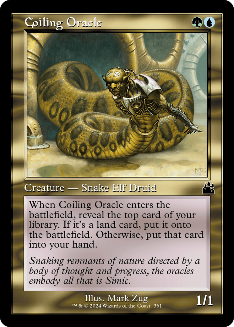 Coiling Oracle (Retro Frame) [Ravnica Remastered] | Jomio and Rueliete's Cards and Comics