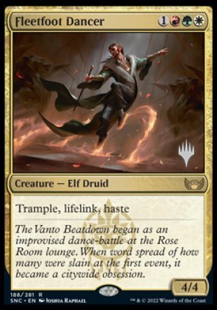 Fleetfoot Dancer (Promo Pack) [Streets of New Capenna Promos] | Jomio and Rueliete's Cards and Comics