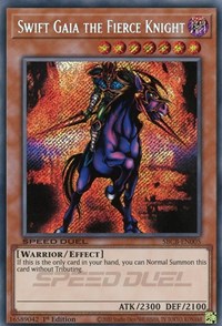 Swift Gaia the Fierce Knight (Secret) [SBCB-EN005] Secret Rare | Jomio and Rueliete's Cards and Comics