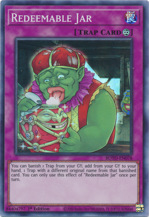Redeemable Jar [ROTD-EN078] Super Rare | Jomio and Rueliete's Cards and Comics