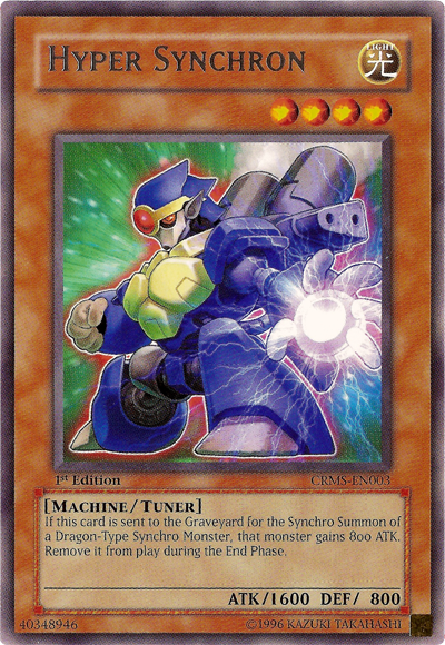 Hyper Synchron [CRMS-EN003] Rare | Jomio and Rueliete's Cards and Comics