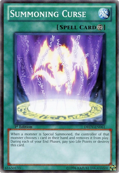 Summoning Curse [DREV-EN061] Common | Jomio and Rueliete's Cards and Comics