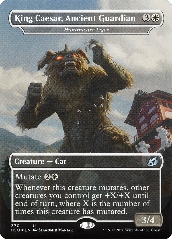 Huntmaster Liger - King Caesar, Ancient Guardian (Godzilla Series) [Ikoria: Lair of Behemoths] | Jomio and Rueliete's Cards and Comics
