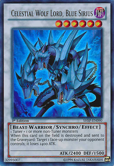 Celestial Wolf Lord, Blue Sirius [SHSP-EN090] Ultra Rare | Jomio and Rueliete's Cards and Comics