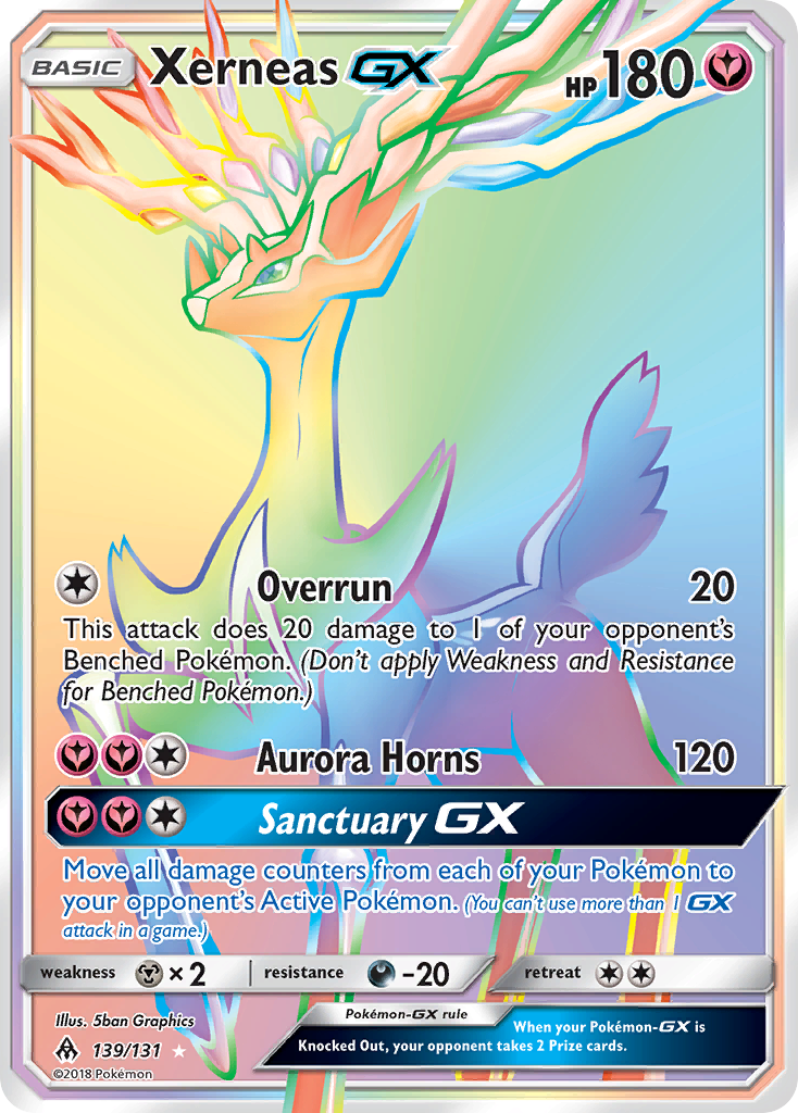 Xerneas GX (139/131) [Sun & Moon: Forbidden Light] | Jomio and Rueliete's Cards and Comics