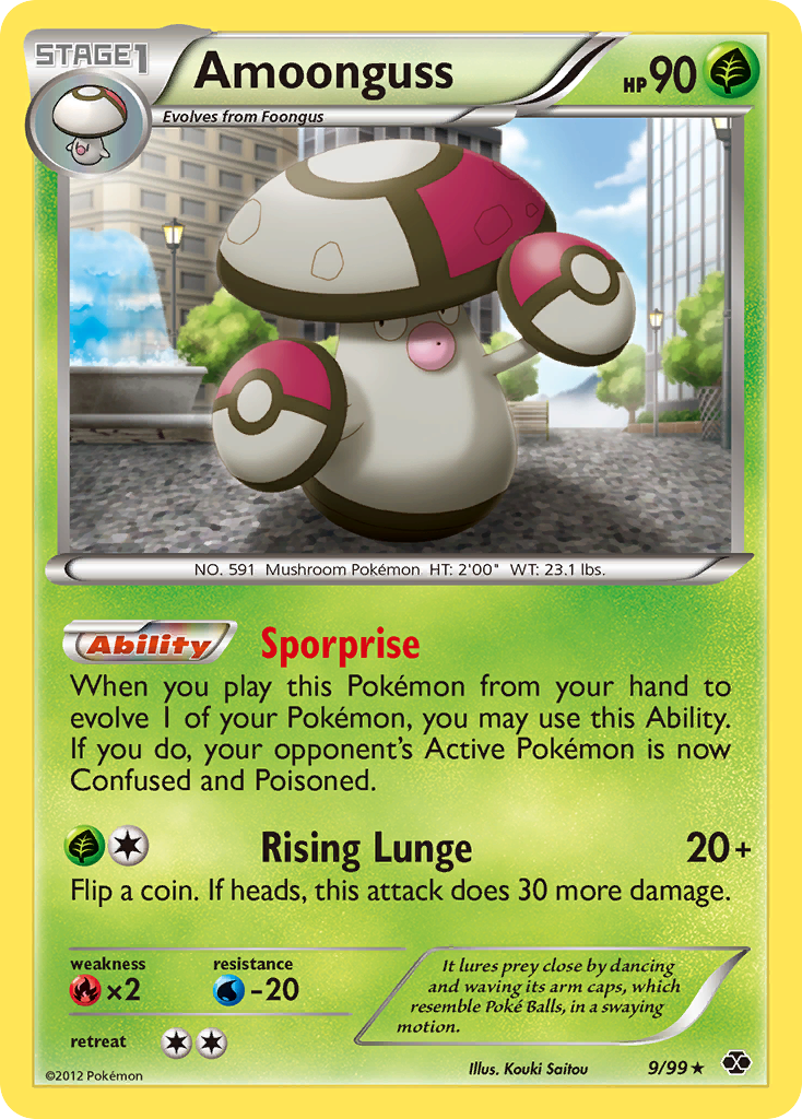 Amoonguss (9/99) [Black & White: Next Destinies] | Jomio and Rueliete's Cards and Comics