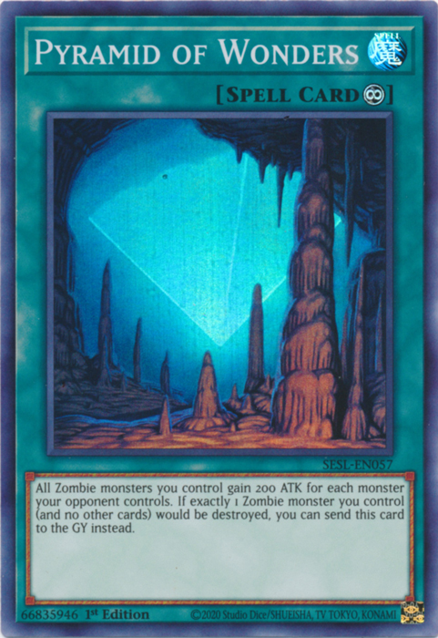 Pyramid of Wonders [SESL-EN057] Super Rare | Jomio and Rueliete's Cards and Comics