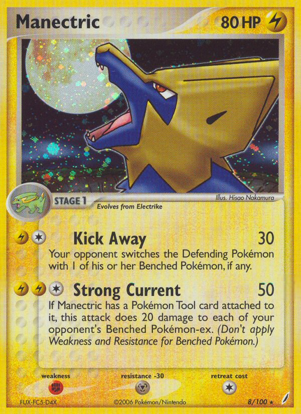 Manectric (8/100) [EX: Crystal Guardians] | Jomio and Rueliete's Cards and Comics
