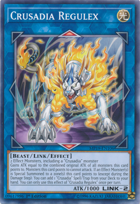 Crusadia Regulex [MP19-EN106] Common | Jomio and Rueliete's Cards and Comics