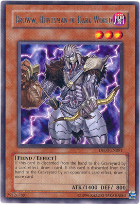 Broww, Huntsman of Dark World [DR04-EN081] Rare | Jomio and Rueliete's Cards and Comics
