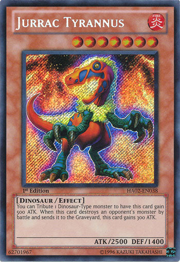 Jurrac Tyrannus [HA02-EN038] Secret Rare | Jomio and Rueliete's Cards and Comics
