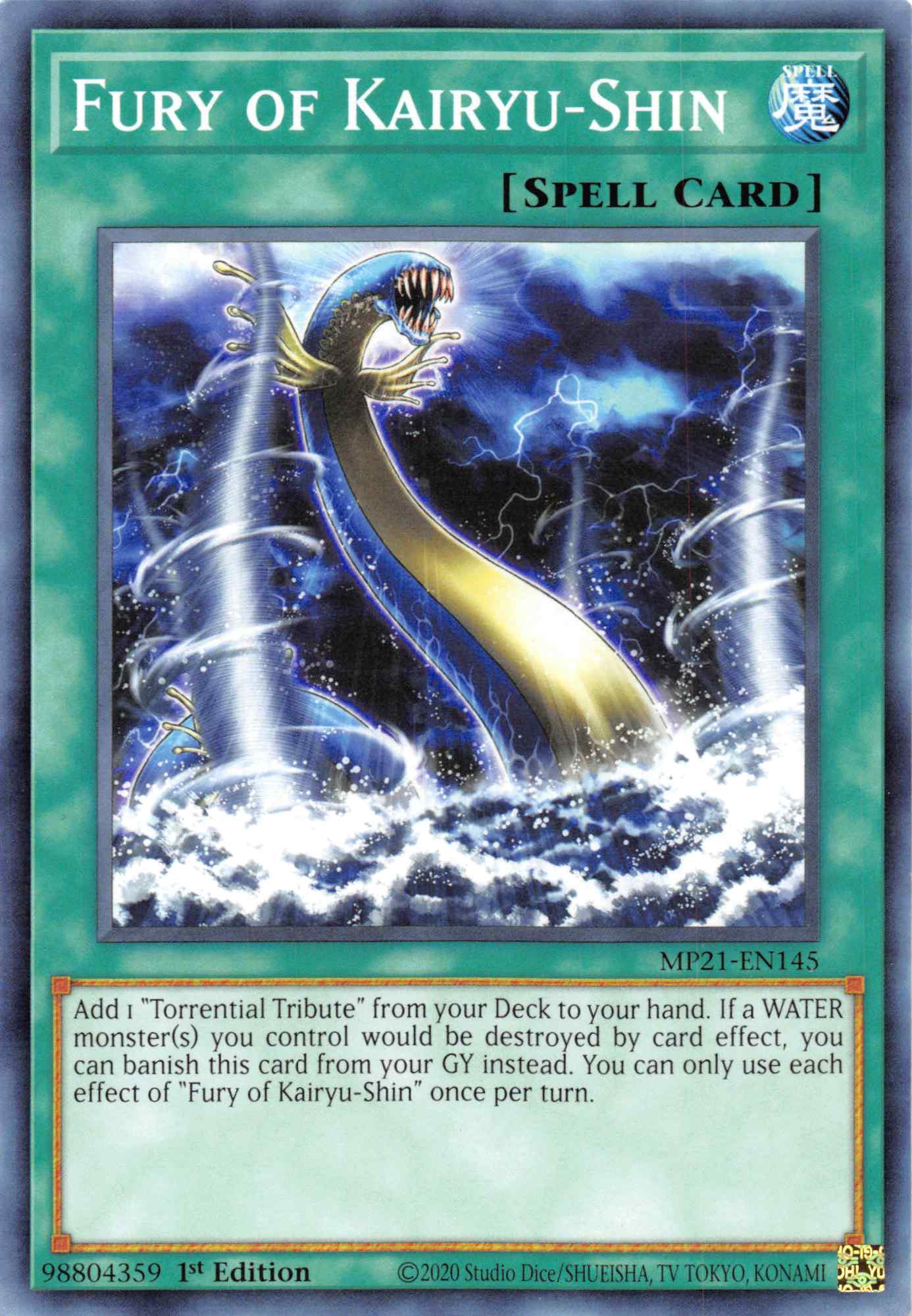 Fury of Kairyu-Shin [MP21-EN145] Common | Jomio and Rueliete's Cards and Comics