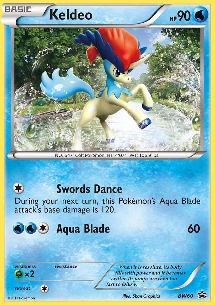 Keldeo (BW60) [Black & White: Black Star Promos] | Jomio and Rueliete's Cards and Comics