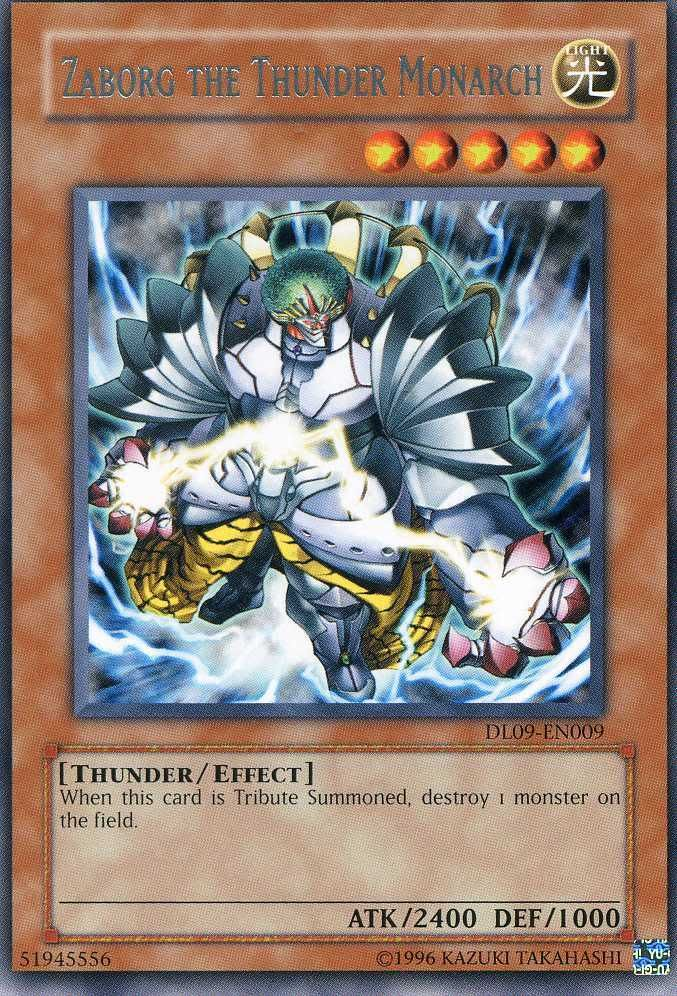 Zaborg the Thunder Monarch (Silver) [DL09-EN009] Rare | Jomio and Rueliete's Cards and Comics