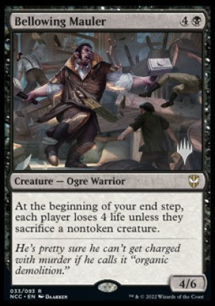 Bellowing Mauler (Promo Pack) [Streets of New Capenna Commander Promos] | Jomio and Rueliete's Cards and Comics