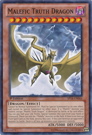 Malefic Truth Dragon [SP14-EN044] Starfoil Rare | Jomio and Rueliete's Cards and Comics