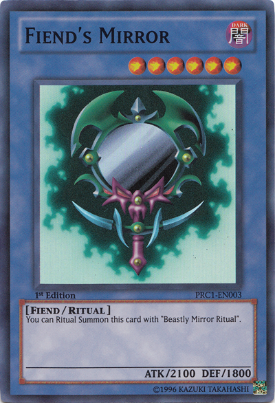 Fiend's Mirror [PRC1-EN003] Super Rare | Jomio and Rueliete's Cards and Comics