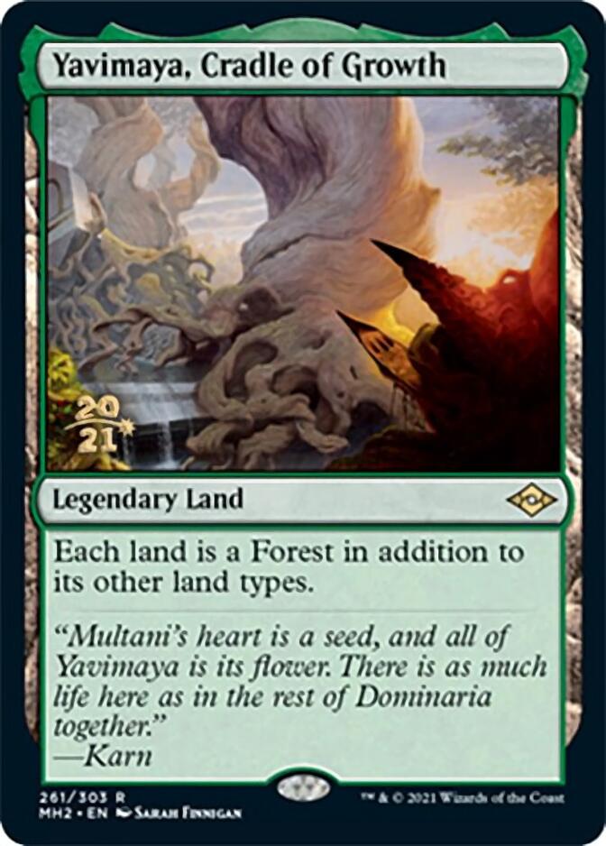 Yavimaya, Cradle of Growth [Modern Horizons 2 Prerelease Promos] | Jomio and Rueliete's Cards and Comics
