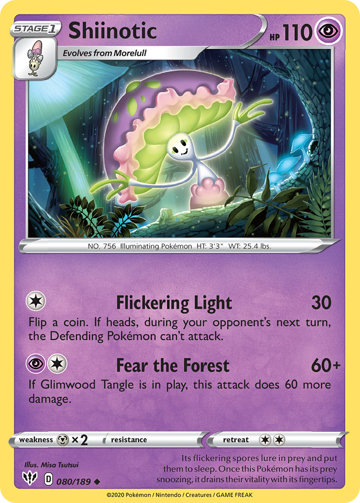 Shiinotic (080/189) [Sword & Shield: Darkness Ablaze] | Jomio and Rueliete's Cards and Comics