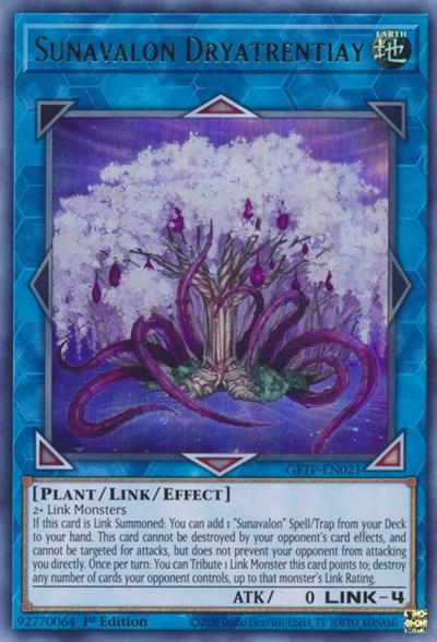 Sunavalon Dryatrentiay [GFTP-EN021] Ultra rare | Jomio and Rueliete's Cards and Comics