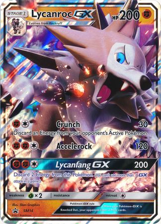 Lycanroc GX (SM14) (Jumbo Card) [Sun & Moon: Black Star Promos] | Jomio and Rueliete's Cards and Comics