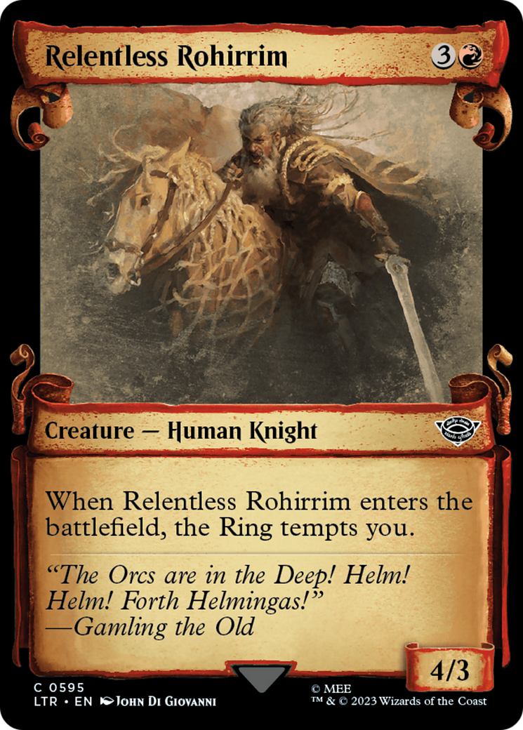 Relentless Rohirrim [The Lord of the Rings: Tales of Middle-Earth Showcase Scrolls] | Jomio and Rueliete's Cards and Comics