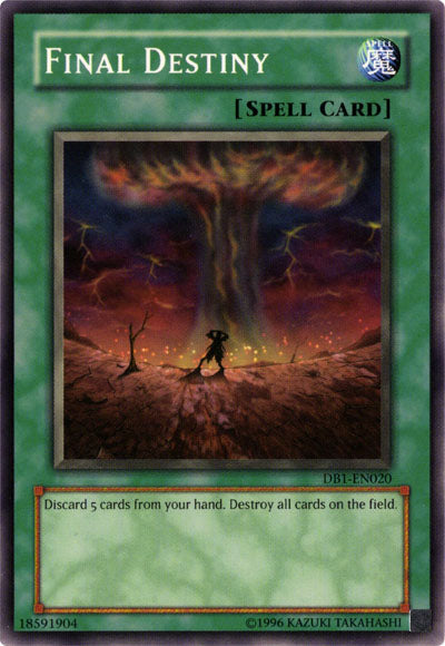 Final Destiny [DB1-EN020] Common | Jomio and Rueliete's Cards and Comics