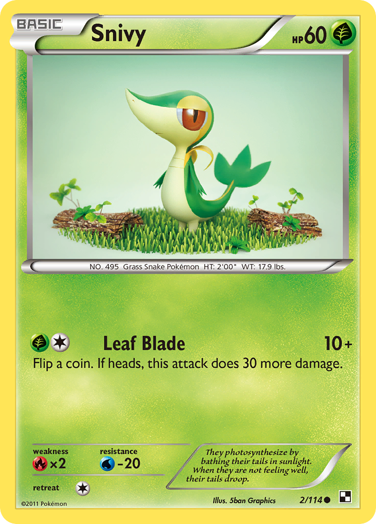 Snivy (2/114) [Black & White: Base Set] | Jomio and Rueliete's Cards and Comics