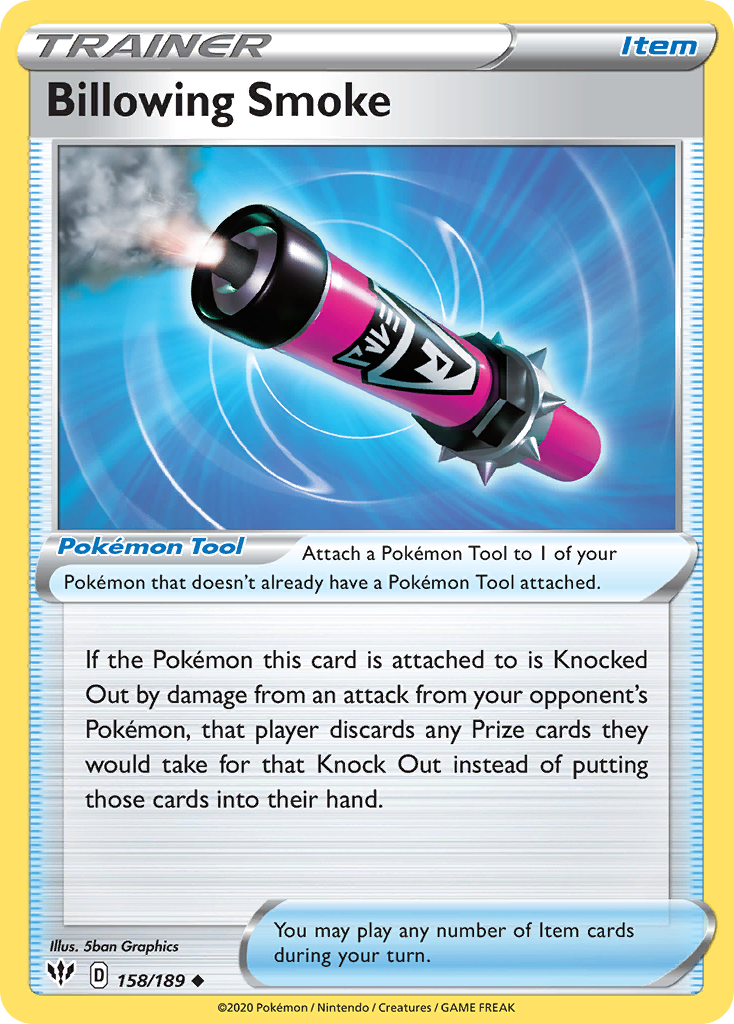 Billowing Smoke (158/189) [Sword & Shield: Darkness Ablaze] | Jomio and Rueliete's Cards and Comics