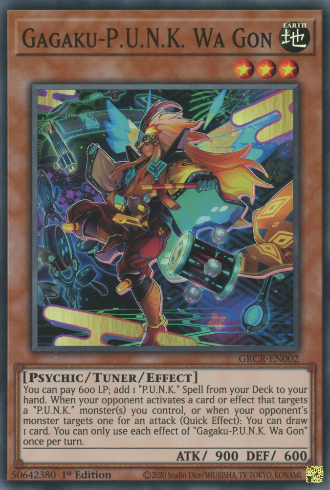 Gagaku-P.U.N.K. Wa Gon [GRCR-EN002] Super Rare | Jomio and Rueliete's Cards and Comics