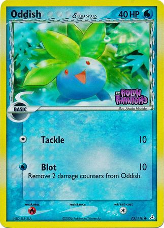 Oddish (73/110) (Delta Species) (Stamped) [EX: Holon Phantoms] | Jomio and Rueliete's Cards and Comics