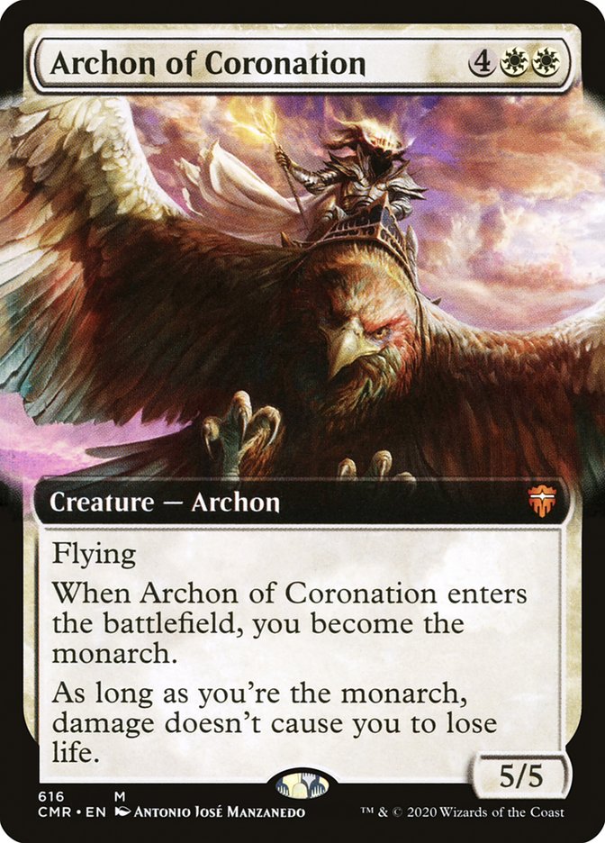 Archon of Coronation (Extended Art) [Commander Legends] | Jomio and Rueliete's Cards and Comics