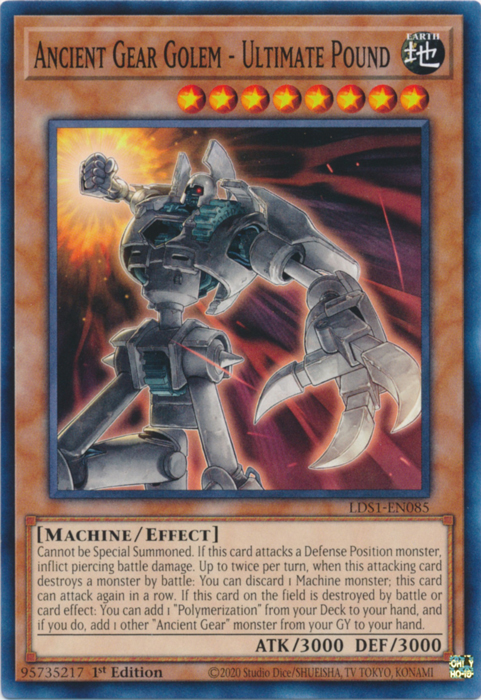 Ancient Gear Golem - Ultimate Pound [LDS1-EN085] Common | Jomio and Rueliete's Cards and Comics