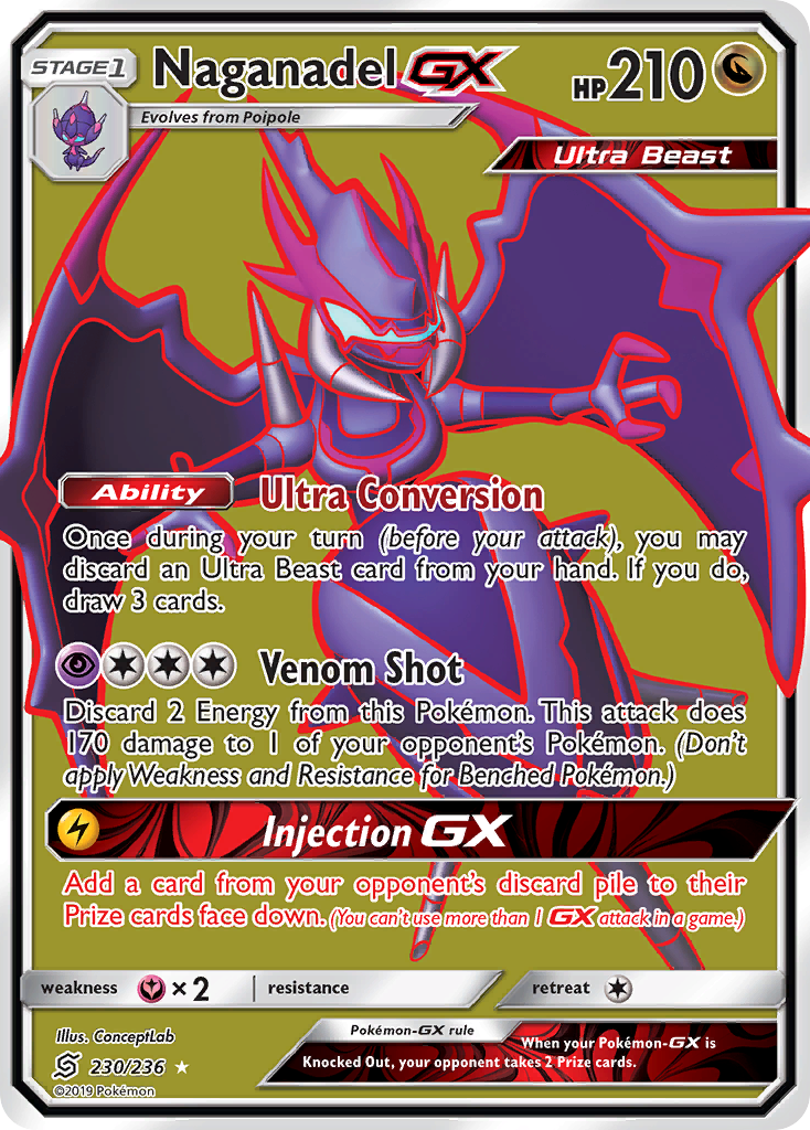 Naganadel GX (230/236) [Sun & Moon: Unified Minds] | Jomio and Rueliete's Cards and Comics