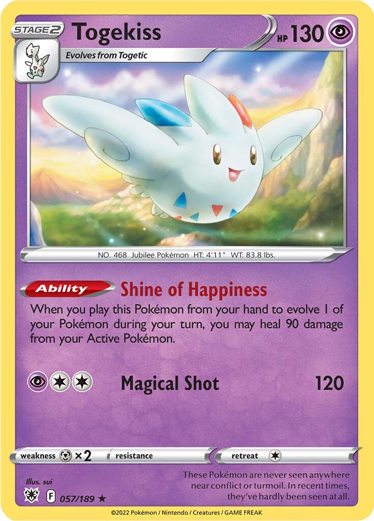 Togekiss (057/189) [Sword & Shield: Astral Radiance] | Jomio and Rueliete's Cards and Comics