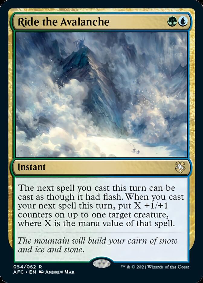 Ride the Avalanche [Dungeons & Dragons: Adventures in the Forgotten Realms Commander] | Jomio and Rueliete's Cards and Comics
