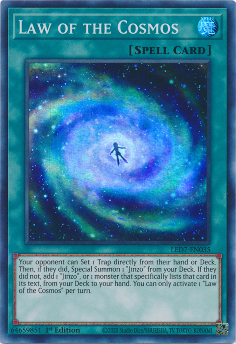 Law of the Cosmos [LED7-EN035] Super Rare | Jomio and Rueliete's Cards and Comics