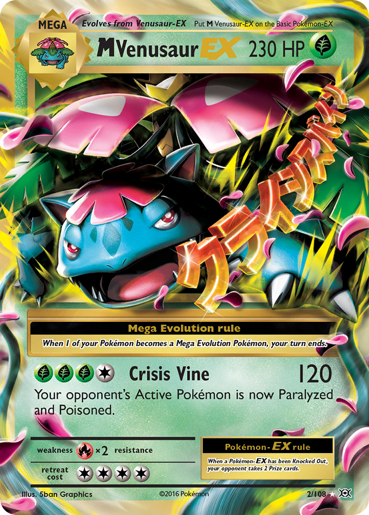 M Venusaur EX (2/108) [XY: Evolutions] | Jomio and Rueliete's Cards and Comics