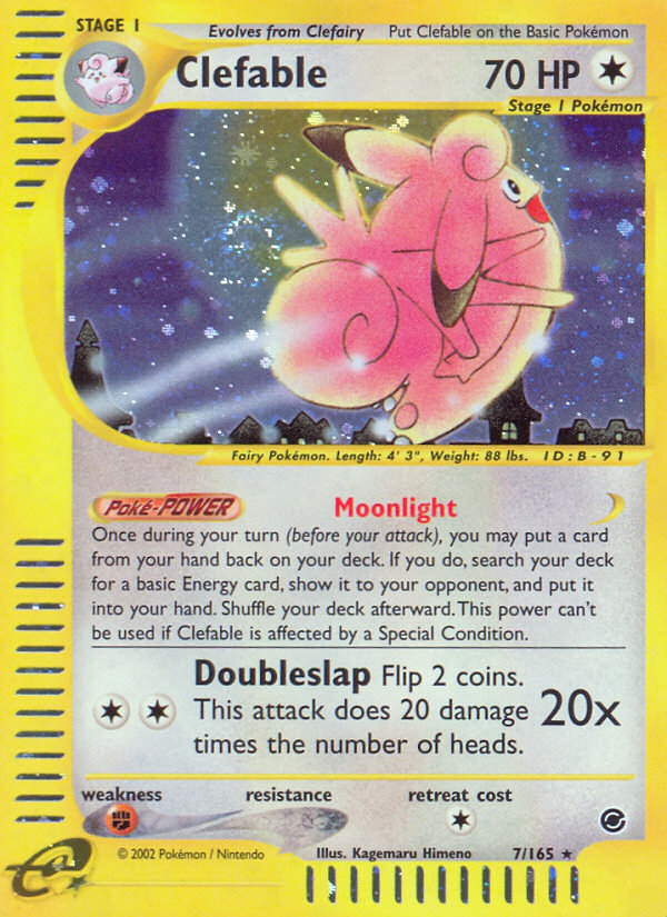 Clefable (7/165) [Expedition: Base Set] | Jomio and Rueliete's Cards and Comics