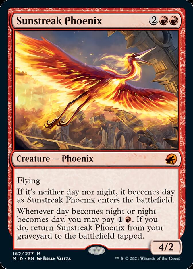 Sunstreak Phoenix [Innistrad: Midnight Hunt] | Jomio and Rueliete's Cards and Comics