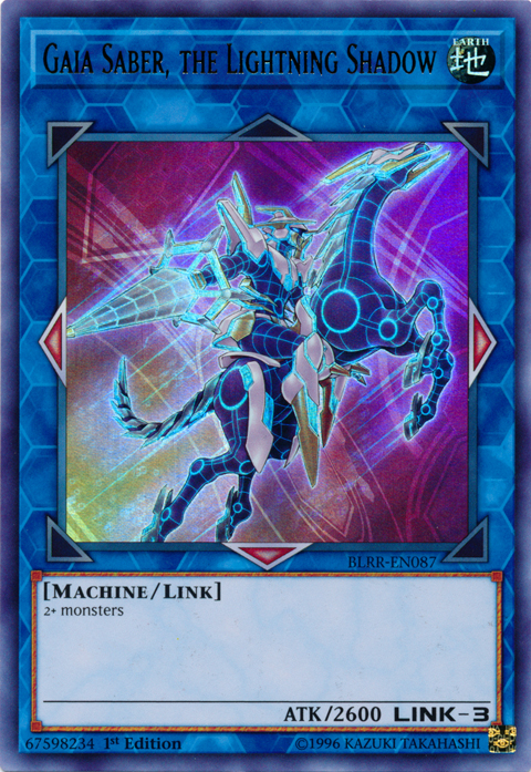Gaia Saber, the Lightning Shadow [BLRR-EN087] Ultra Rare | Jomio and Rueliete's Cards and Comics