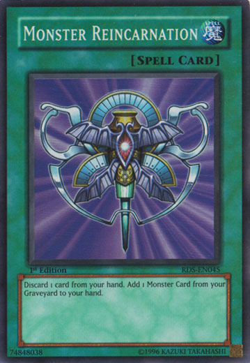 Monster Reincarnation [RDS-EN045] Super Rare | Jomio and Rueliete's Cards and Comics