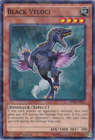 Black Veloci (Shatterfoil) [BP03-EN037] Rare | Jomio and Rueliete's Cards and Comics