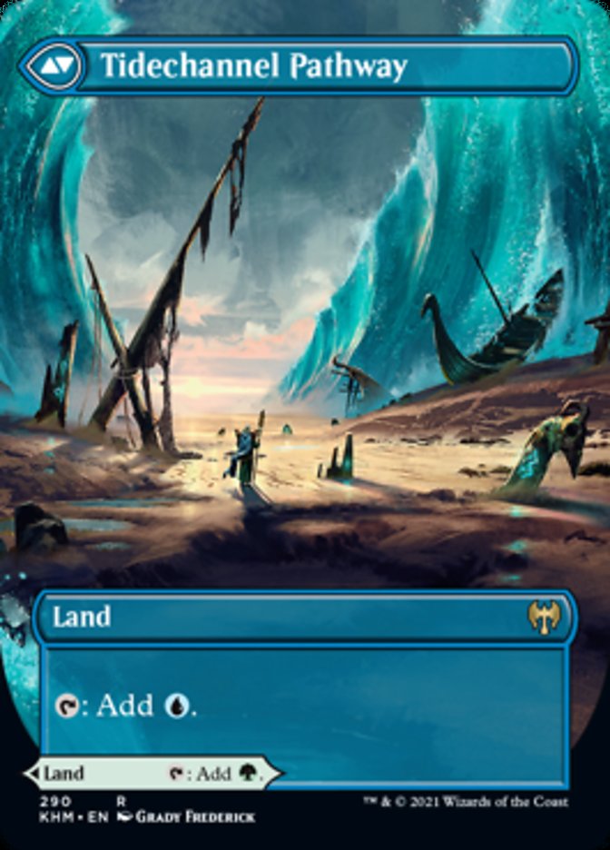 Barkchannel Pathway // Tidechannel Pathway (Borderless Alternate Art) [Kaldheim] | Jomio and Rueliete's Cards and Comics