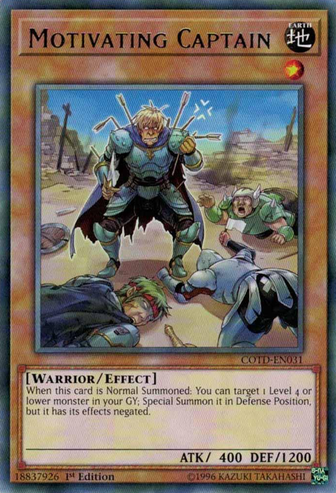 Motivating Captain [COTD-EN031] Rare | Jomio and Rueliete's Cards and Comics