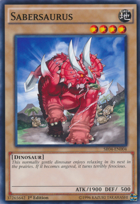 Sabersaurus [SR04-EN004] Common | Jomio and Rueliete's Cards and Comics