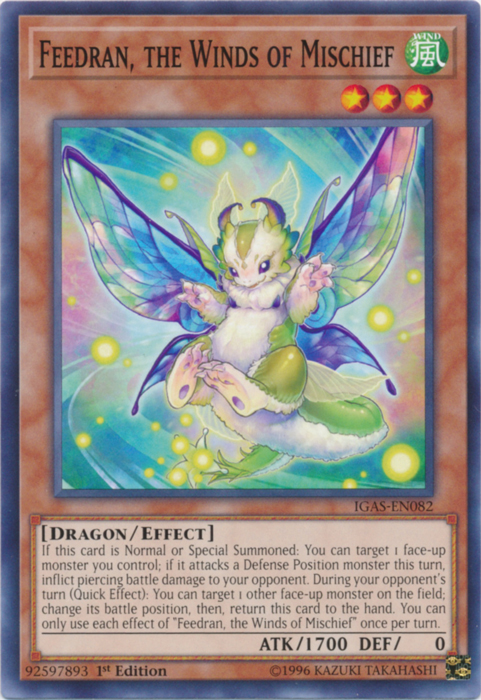 Feedran, the Winds of Mischief [IGAS-EN082] Common | Jomio and Rueliete's Cards and Comics